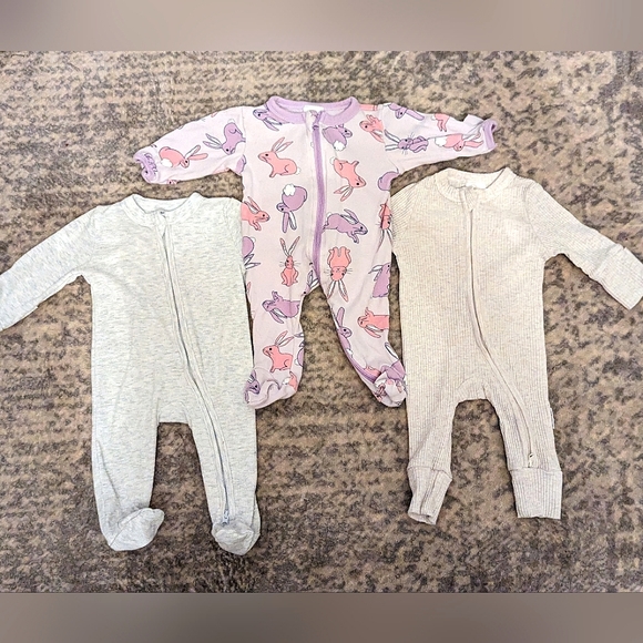 Target Other - BABY BUNDLE - Organic Cotton Zip Footies